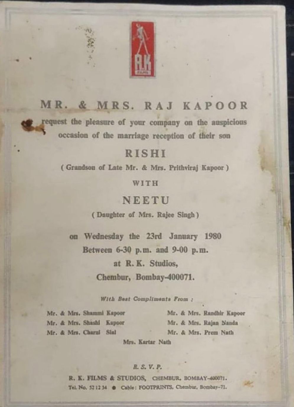 neetu kapoor reception